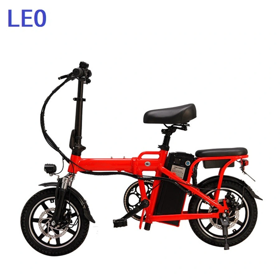 Factory Directly Sell E Scooter 48V 350W Motor New Style Speed E Bikes 14 Inch White Electric City Bike for Women